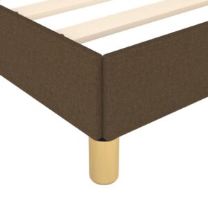 Πλαίσιο Κρεβατιού Boxspring Σκούρο Καφέ 180x200 εκ. Υφασμάτινο