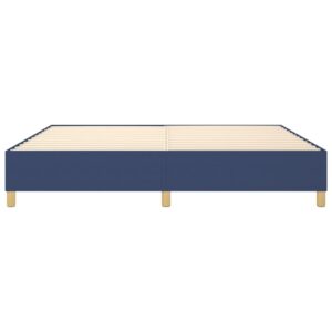 Πλαίσιο Κρεβατιού Boxspring Μπλε 200x200 εκ. Υφασμάτινο