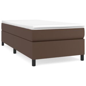 Πλαίσιο Κρεβατιού Boxspring Καφέ 80 x 200 εκ. Συνθετικό Δέρμα