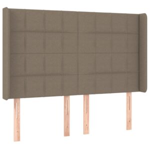 Κεφαλάρι με Πτερύγια Taupe 147x16x118/128 εκ. Υφασμάτινο