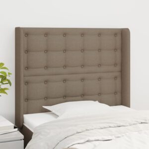 Κεφαλάρι με Πτερύγια Taupe 83x16x118/128 εκ. Υφασμάτινο