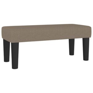 Κρεβάτι Boxspring με Στρώμα Taupe 120x200 εκ. Υφασμάτινο