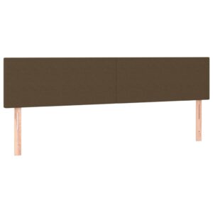 Κρεβάτι Boxspring με Στρώμα Σκούρο Καφέ 160x200 εκ Υφασμάτινο