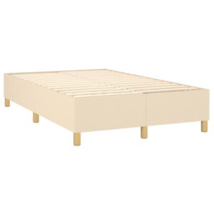 Κρεβάτι Boxspring με Στρώμα Κρεμ 120x200 εκ. Υφασμάτινο