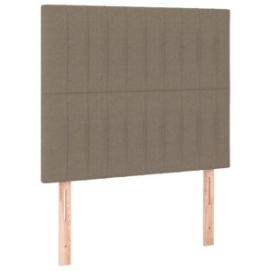 Κρεβάτι Boxspring με Στρώμα Taupe 120x200 εκ. Υφασμάτινο