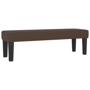 Κρεβάτι Boxspring με Στρώμα Καφέ 160x200εκ. από Συνθετικό Δέρμα