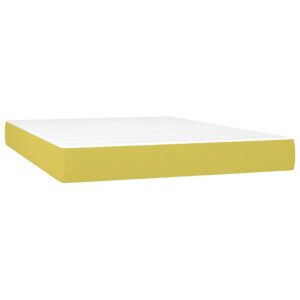 Κρεβάτι Boxspring με Στρώμα Πράσινο 160x200 εκ.Υφασμάτινο