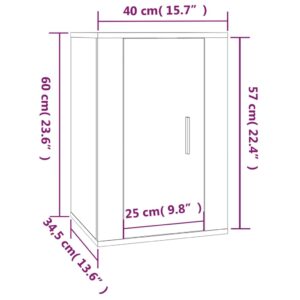 Έπιπλο Τηλεόρασης Επιτοίχιο Λευκό 40x34