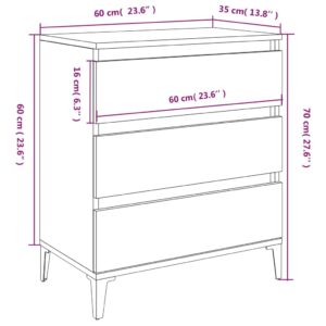 Ντουλάπι Καπνιστή Δρυς 60x35x70 εκ. από Επεξεργασμένο Ξύλο