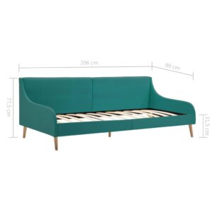 Πλαίσιο Daybed Πράσινο Υφασμάτινο