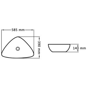 5 x 39 x 14 εκ. Κεραμικός