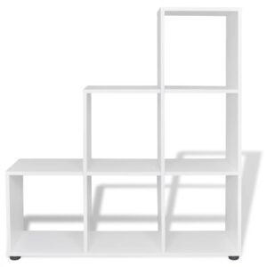 242552  Staircase Bookcase/Display Shelf 107 cm White