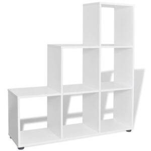 242552  Staircase Bookcase/Display Shelf 107 cm White