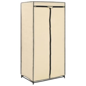 282443  Wardrobes 2 pcs Cream 75x50x160 cm