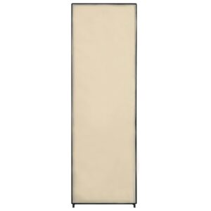 282459  Wardrobe Cream 87x49x159 cm Fabric