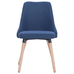 283629  Dining Chairs 2 pcs Blue Fabric