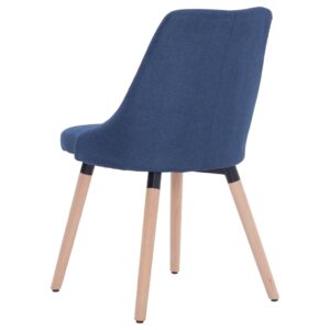 283629  Dining Chairs 2 pcs Blue Fabric