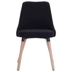 283631  Dining Chairs 2 pcs Black Fabric