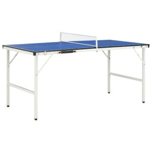 Τραπέζι Ping Pong με Φιλέ Μπλε 152 x 76 x 66 εκ.