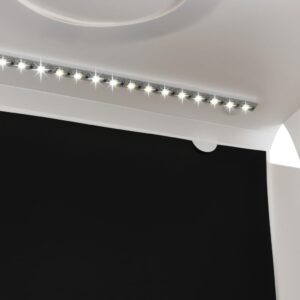 Φωτογραφικό Στούντιο Πτυσσόμενο LED Λευκό 40x34x37 εκ. Πλαστικό