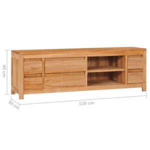 Έπιπλο Τηλεόρασης 120 x 30 x 40 εκ. από Μασίφ Ξύλο Teak