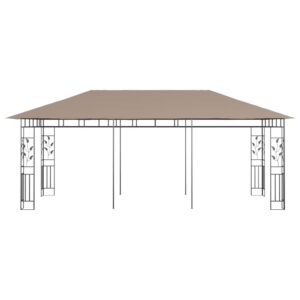 Κιόσκι με Αντικουνουπικό Δίχτυ Taupe 6x3x2