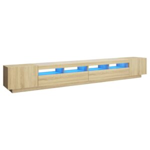 Έπιπλο Τηλεόρασης με LED Sonoma Δρυς 300 x 35 x 40 εκ.