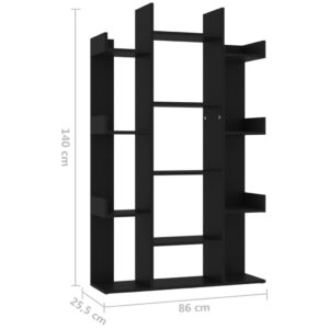 Βιβλιοθήκη Μαύρη 86 x 25