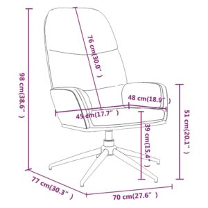 Πολυθρόνα Relax Γυαλιστερό Καφέ από Συνθετικό Δέρμα