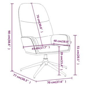 Πολυθρόνα Relax Ανοιχτό Γκρι από Συνθετικό Καστόρι