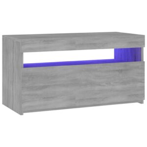 Έπιπλο Τηλεόρασης με LED Γκρι Sonoma 75 x 35 x 40 εκ.