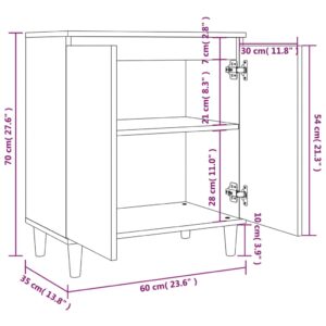 Ντουλάπι Καπνιστή Δρυς 60 x 35 x 70 εκ. Επεξεργασμένο Ξύλο