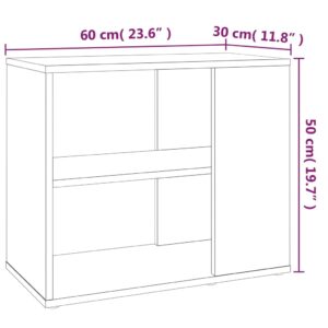 Βοηθητικό Ντουλάπι Καπνιστή Δρυς 60x30x50 εκ Επεξεργασμένο Ξύλο