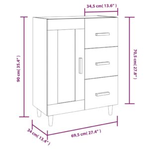 5 x 34 x 90 εκ. από Επεξεργασμένο Ξύλο