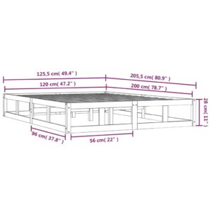 Πλαίσιο Κρεβατιού 120 x 200 εκ. από Μασίφ Ξύλο