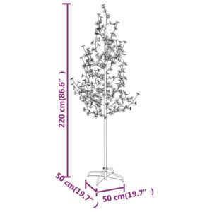 Δέντρο Κερασιά με 220 LED Θερμό Λευκό 220 εκ.