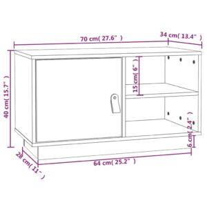 Έπιπλο Τηλεόρασης 70x34x40 εκ. από Μασίφ Ξύλο Πεύκου