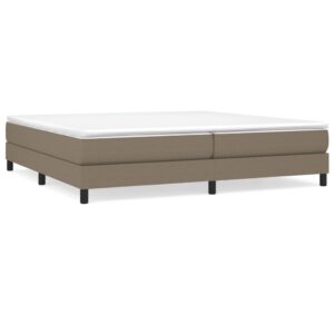 Πλαίσιο Κρεβατιού Boxspring Taupe 200x200 εκ. Υφασμάτινο