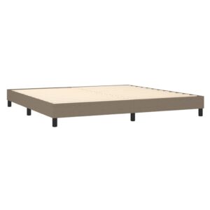 Πλαίσιο Κρεβατιού Boxspring Taupe 200x200 εκ. Υφασμάτινο