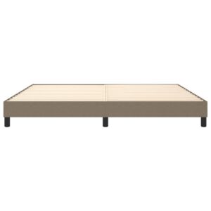 Πλαίσιο Κρεβατιού Boxspring Taupe 200x200 εκ. Υφασμάτινο