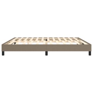 Πλαίσιο Κρεβατιού Boxspring Taupe 200x200 εκ. Υφασμάτινο