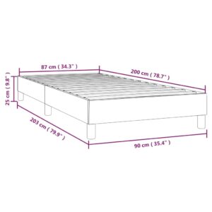 Πλαίσιο Κρεβατιού Boxspring Πράσινο 90 x 200 εκ. Υφασμάτινο