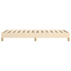 Πλαίσιο Κρεβατιού Boxspring Κρεμ 100x200 εκ. Υφασμάτινο