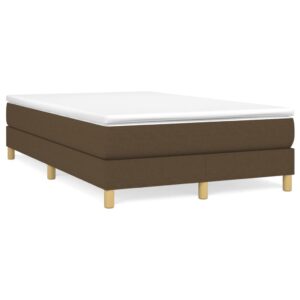 Πλαίσιο Κρεβατιού Boxspring Σκούρο Καφέ 120x200 εκ. Υφασμάτινο