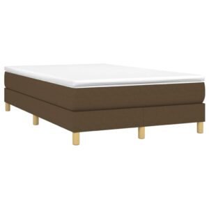 Πλαίσιο Κρεβατιού Boxspring Σκούρο Καφέ 120x200 εκ. Υφασμάτινο