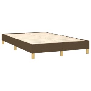 Πλαίσιο Κρεβατιού Boxspring Σκούρο Καφέ 120x200 εκ. Υφασμάτινο