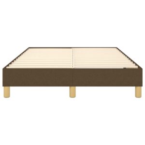 Πλαίσιο Κρεβατιού Boxspring Σκούρο Καφέ 120x200 εκ. Υφασμάτινο