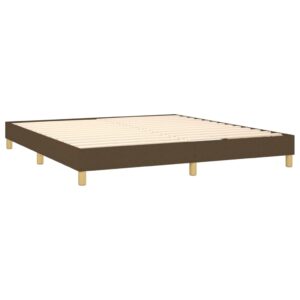 Πλαίσιο Κρεβατιού Boxspring Σκούρο Καφέ 180x200 εκ. Υφασμάτινο