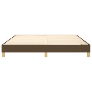 Πλαίσιο Κρεβατιού Boxspring Σκούρο Καφέ 180x200 εκ. Υφασμάτινο