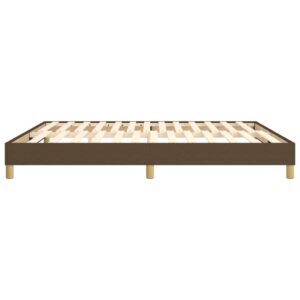 Πλαίσιο Κρεβατιού Boxspring Σκούρο Καφέ 180x200 εκ. Υφασμάτινο